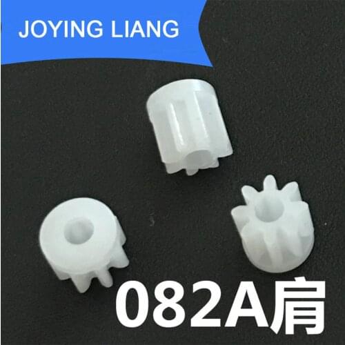 082A 0.5M Shoulder Gears Modulus 0.5 8 Teeth Plastic Gear Motor Toy Fittings Pinions 5000pcs/bag