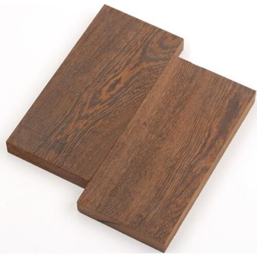 1pcs African wenge wood (Millettia laurentii) Handmade Material Woodwork DIY 12*4*1cm Knife Handle 9*9*2cm Bracelet