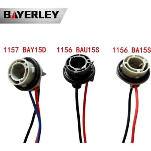 2PCS 1156 BA15S adapter car auto Led Bulb Socket Connector Pre-wiring Plug female adaptor holder for 1157 BAY15D BAU15S