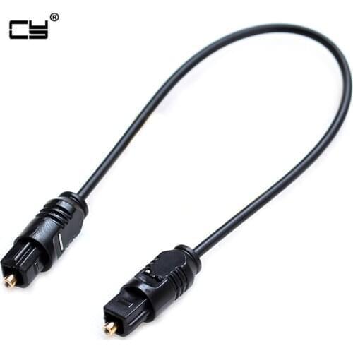20cm Square to Square TOSLINK Digital Audio short audio optical cable for PC TV DVD stereo 50CM 100CM