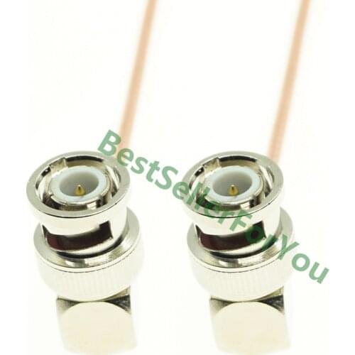 BNC Male Right Angle To BNC Male Right Angle 90 Degree 50ohm Pigtail Jumper RF RG316 Cable