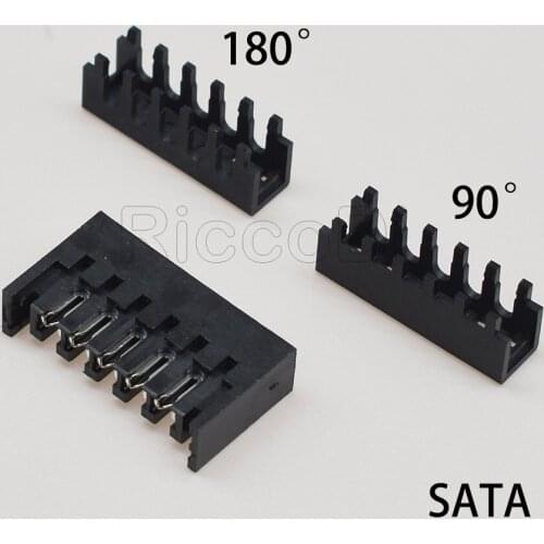 Black SATA 15Pin ATA IDT (male) Power Connectors With Cap 20 Set