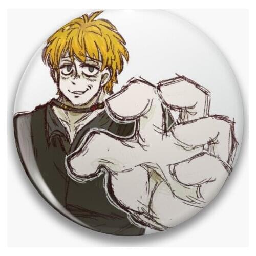 Keiji From Your Turn To Die With Really Soft Button Pin Jewelry Funny Metal Creative Cartoon Lover Women Collar Lapel Pin Badge