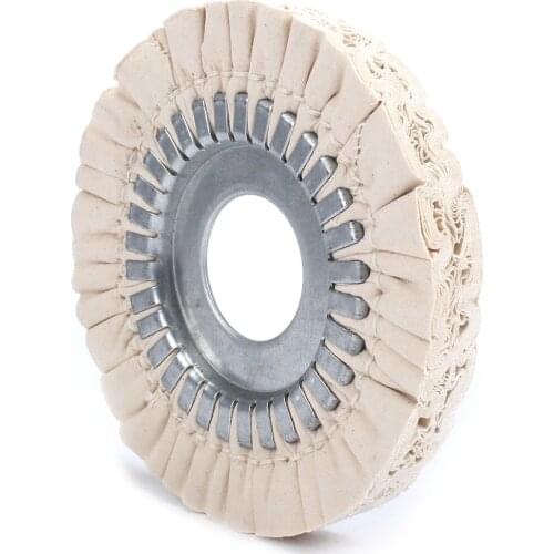 7inch Cotton Airway Buffing Wheel 200mm Cotton Airway Buffing Wheel 36Ply Metal Polishing Wheel For Bench Grinder Cloth Wheel