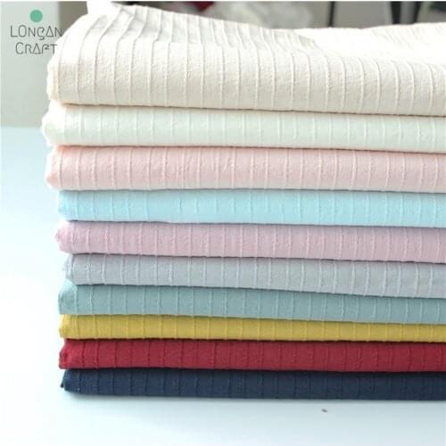 Summer Thin Soft Cotton Jacquard Fabric By Half Meters For Sewing Childrens Clothes 50x140cm