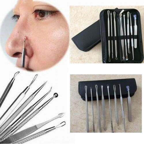 3 4 5 7 8 PCS Acne Blackhead Remover Needles to Remove Blackheads, Acne Black Spot Extractor Stainless Steel Pimple Removal Tool