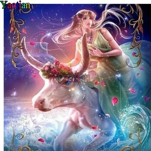 Aries Girl Diy diamond painting Full Square/Round drill 5d cross stitch mosaic pattern diamond embroidery gift home decor
