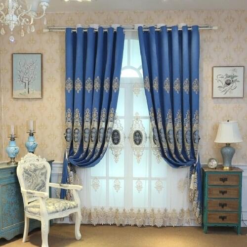 New Nordic Curtains Chevron Water-soluble Embroidered Curtains European Style Curtains for Bedroom and Living Room Custom