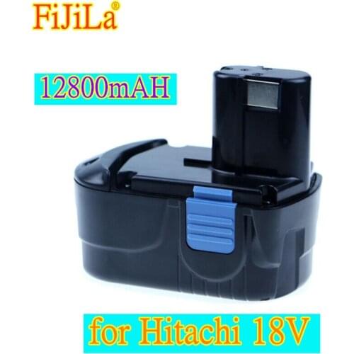 Rechargeable Battery 18V NI-MH 12800mAh for Hitachi Power Tool Screwdriver Drill: EB1820 EB1812 EB1830H EB1833X EB18B 322437