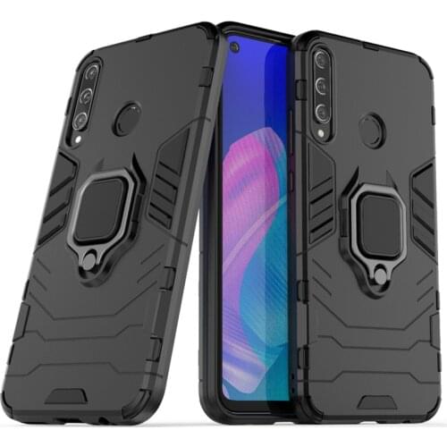Shockproof Bumper For Huawei P40 Lite E Case Soft Silicone Armor Hard PC Stand Protective Phone Cover For Huawei P40 Lite E 6.39