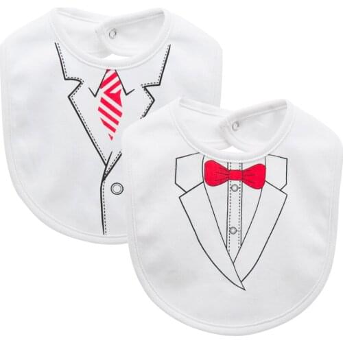 KAVKAS 2pcs Cotton Cute Design Baby Burp Cloth Bandana Bibs Newborn Baby Boy Infant Girl Toddler Winter Scarf Waterproof Bib