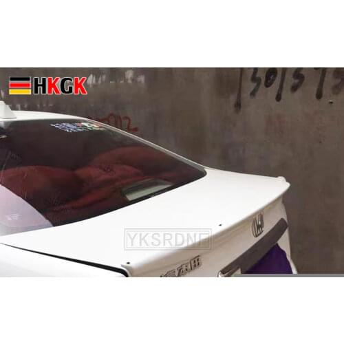 For honda city Spoiler 2009 2010 2011 2012 2013 2014 High Quality ABS Material Car Rear Wing Primer Color spoiler