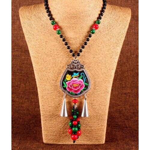 Ancient embroidered Necklace