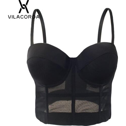 Womens Sexy V-Neck Skinny Spaghetti Strap Tops Night Club Mesh Stitching Wrapped Vest Tops Female Short Camis Top Streetwear