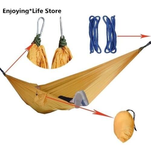 Outdoor Hammock Double Camping Hammock Idyllic Swing Portable Travel Hanging Swing Hammock 270x140cm