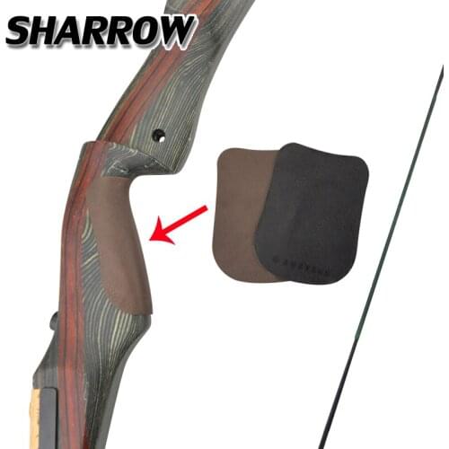 2pc Archery Bow Riser Protection Pad Bow Handle Protection Finger Slip Wear Pad Hunting Shooting Recurve Bow Archery Accessories