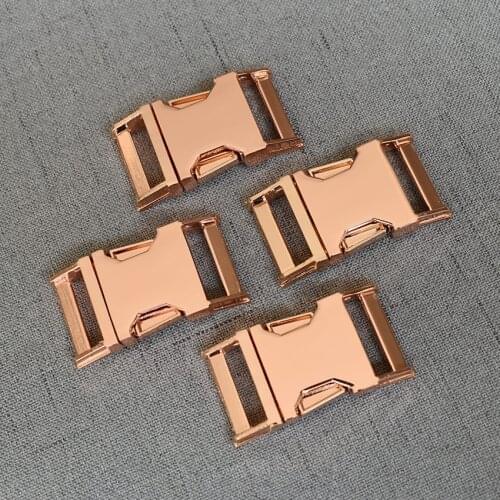 20 Pieces 20mm Rose Gold Metal Quick Side Release Buckle Backpack strap Buckle use for bag luggage backpack dog collar