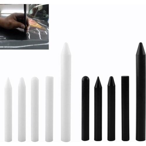 5pcs/Set Professional Nylon Tap Down Pen Paintless Hail Removal Dent Repair Tools Black/White