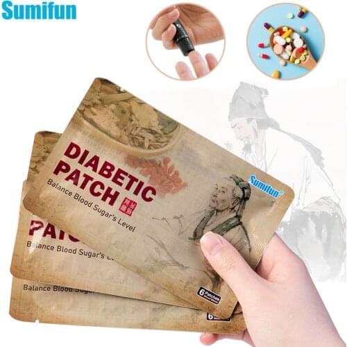 6/12/24/36pcs Herbal Extract Diabetic Patch Hypoglycemic Reduce Glucose Content Stabilizes Blood Sugar Medical Plaster K05101