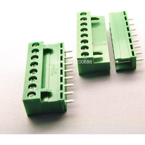 8pin 5.08 Terminal plug type 300V 10A 5.08mm pitch connector pcb screw terminal block connector