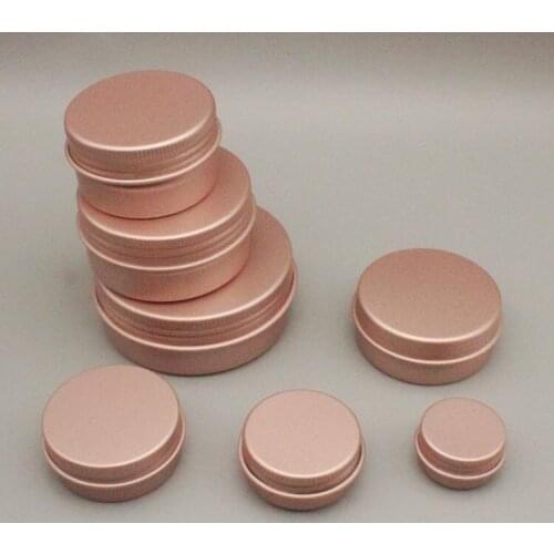 2oz 60G Aluminum Tin Jars Screw Top Metal Tin Cans Round Jars Bulk Food Tins Aluminum Tin Containers Candle Travel Tins Cosmetic