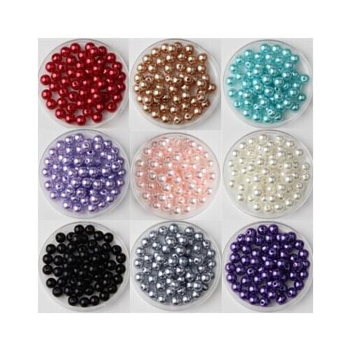 Free Shipping 6mm 5000pcs 26 colors, ABS Imitation Pearls Beads, Making jewelry diy beads, Jewelry Handmade necklace