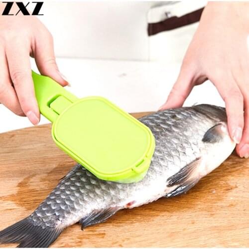 Cleaning Fish Scales Remover Planing Knife Fishing Tool Brush Shaver Fish-Scale Plane Scraper Plastic For Camping Tools
