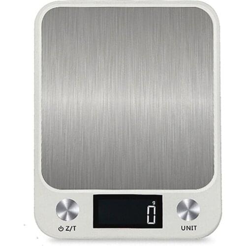 T21D Digital Kitchen Scale LCD Display Stainless Steel Electronic Scale Weighing Food Health Diet Measuring Scales