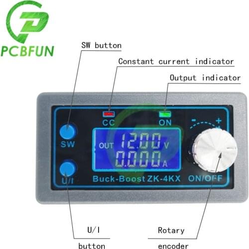 DC DC Buck Boost Converter CC CV 5V-30V 4A 5V 6V 12V 24V Power Module Adjustable Regulated Laboratory Power Supply Adjustable