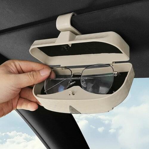 Glasses Case Organizer Box Sunglasses Holder Storage Pockets for Renault Koleos Kadjar Duster for Samsung QM6 QM3