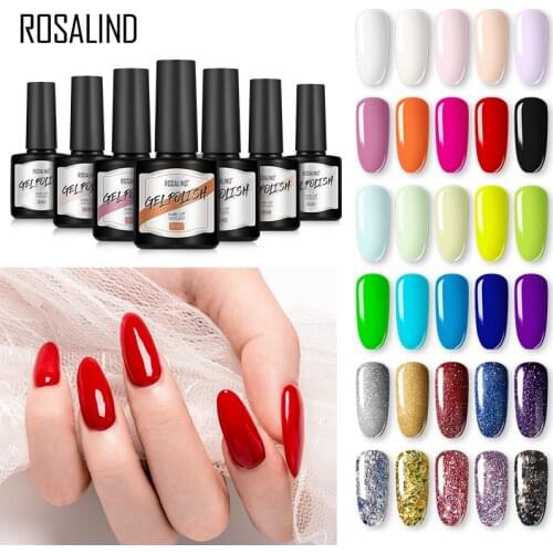 ROSALIND 8ml Gel Nail Polish UV Matt Coat Hybrid Varnishes All For Manicure Soak Off Nails Art Semi Permanent Nail Gel Polish