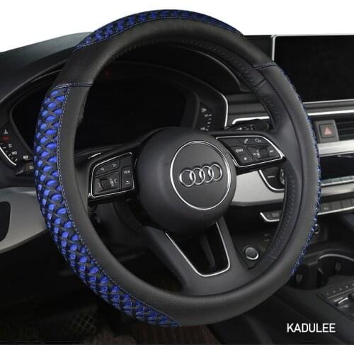 KADULEE Microfiber Leather Car Steering Wheel Cover For Opel Astra J G Insignia Zafira a b Corsa d Mokka Vivaro Meriva