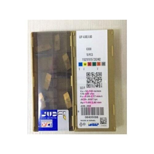 10PCS CARBIDE INSERT GIF 4.00E-0.80 IC830