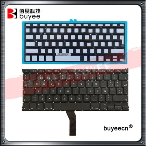 A1369 A1466 Spanish Keyboard For Macbook Air 13" Laptop A1369 A1466 SP Spain Language Keyboard backlight Replacement 2011-2015
