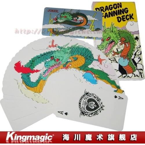 Dragon Fanning Deck(4 color)-Very Visual & Unusual Card Deck/magic tricks/magic props/magic toys/ Free shipping by CAPM
