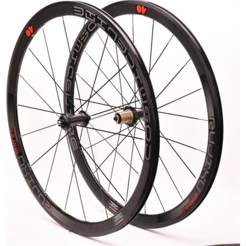 Ultralight DTXT-8.0 road bike Wheels set 700Cx40mm Aluminum alloy Rim V Brake Carbon fiber tube sealed bearing bmx Bicycle wheel