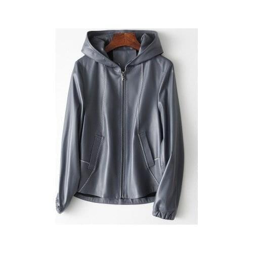 Top brand Lowest Free shipping price Real Sheep Leather Jacket H24 One Piece Promotion high quality