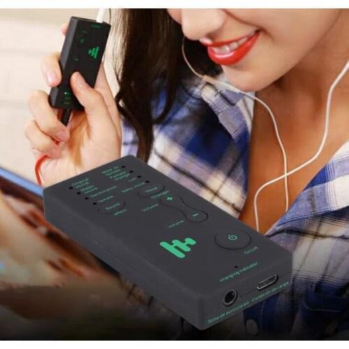 Mini Multi Voice Changer Adapter Microphone Audio Sound Card for Live Broadcast Wechat and Sing Mobile Phone PC Game Universal