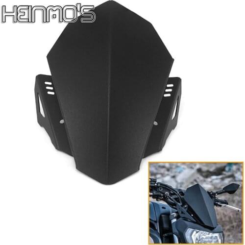 Motorcycle Aluminum Accessories Windshield Windscreen Wind Deflectors For YAMAHA MT07 MT 07 MT-07 FZ-07 2018 2019 2020 FZ 07