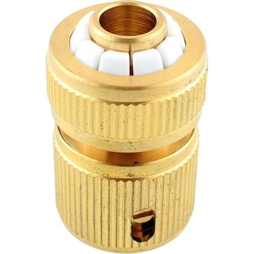 New Hot Copper Tube Snap Adaptor Fitting Garden Outdoor Water Metal Pipe NB0185 Threaded Connector Hose V5E4