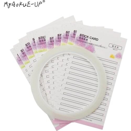 10 pcs/lot Lash Stand Eyelash Glue Pallet Disposable Lashes Holder Sticker Pads Stand Eyelash Extension Makeup Tools