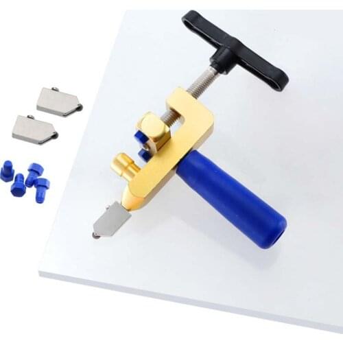 Professional Easy Glide Glass Tile Cutter 2 In 1 Ceramic Tile Glass Cutting One-piece Cutter Portable Cutter Tool