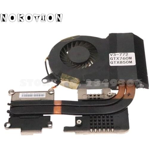 NOKOTION Radiator For ACER Aspire V3-772 V3-772G PC GTX850M GTX760M GPU Heatsink FAN Cooling System