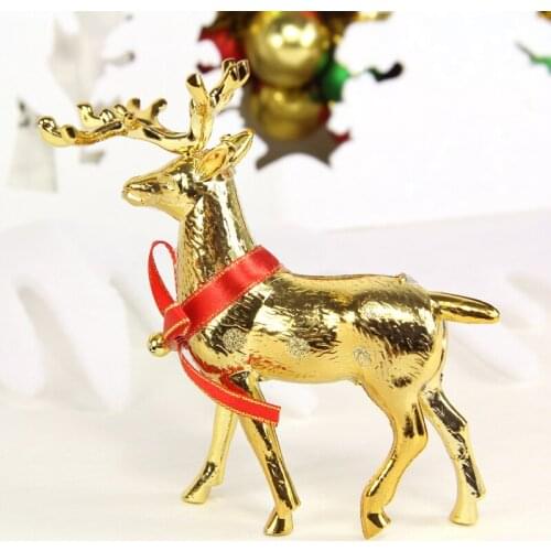 Christmas ornaments Christmas pendants Window decorations Christmas deer simulation deer Multi-color pendants ornaments