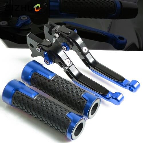 Motorcycle Brake Clutch Lever Adjusable+Hand Grips Handlebar For SUZUKI GSX-S125 GSXS125 GSXS GSX-S 125 / ABS 2017 2018
