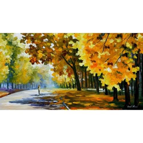 Contemporary art morning mood I hand painted knife paintings landscape oil on canvas High quality