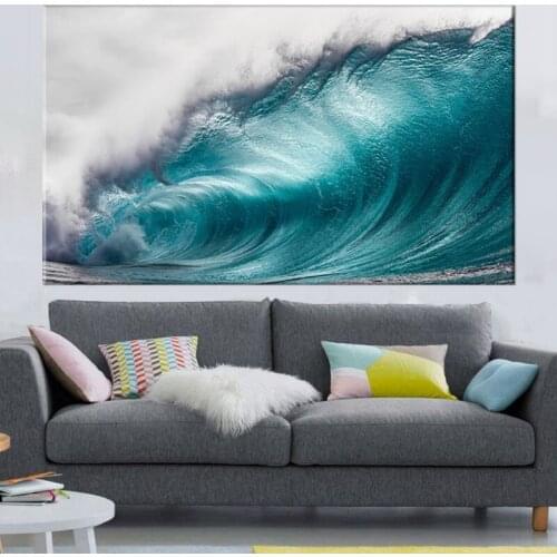 Modern decor Canvas Beach Sea Painting Wall Art Pictures Nordic Posters And Prints Wall Pictures For Living Room Decor no frame