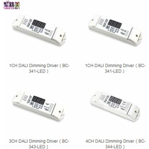 DC12V-24V DALI Dimming Driver 1CH 3CH 4CH LED Dimmer Controller For Single/RGB/RGBW LED Strip Lights Lamp