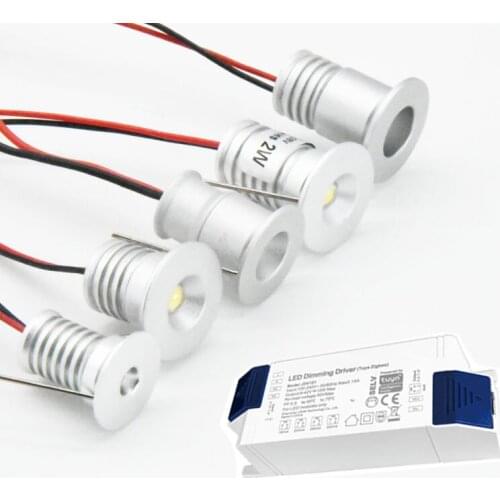 Smart 1W Mini LED Spotlight + Tuya Driver Bluetooth Zigbee Cabinet Kitchen Indoor Bathroom Dimmable Spot Light Ceiling Downlight