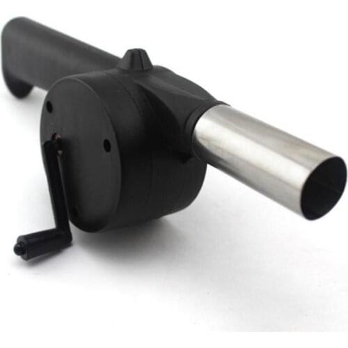 Barbecue BBQ Grill Fan Camping Picnic Cooking Air Fire Blower Outdoor Manual Fan For Barbecue Fire Bellows Crank Tool